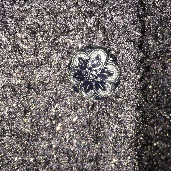 Vintage Black Sparkle Button Down Shirt - Picture 2 of 5